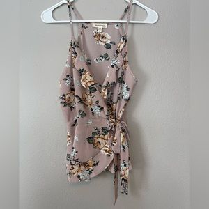 Monteau Floral Tank Top Size M